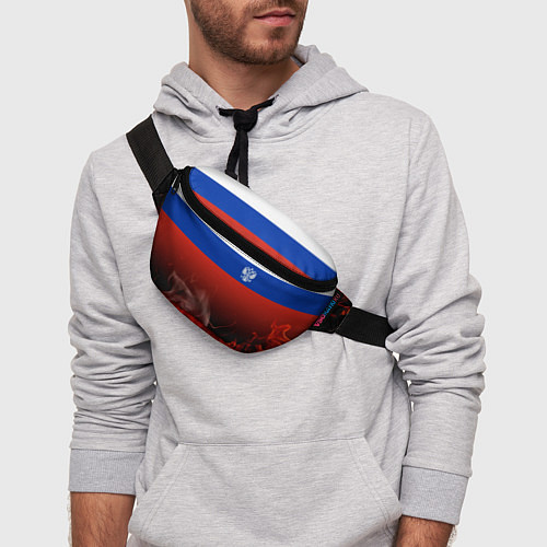 Поясная сумка Россия огонь / 3D-принт – фото 3