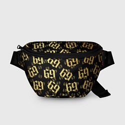 Поясная сумка 6ix9ine Gold, цвет: 3D-принт
