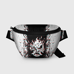 Поясная сумка CYBERPUNK 2077 SAMURAI GLITCH, цвет: 3D-принт