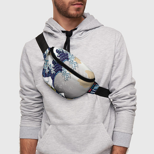 Поясная сумка The great wave off kanagawa / 3D-принт – фото 3