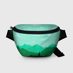 Поясная сумка Горы пейзаж дикая природа, цвет: 3D-принт