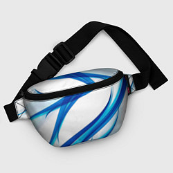 Поясная сумка STRIPES BLUE, цвет: 3D-принт — фото 2