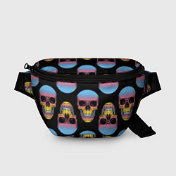 Поясная сумка Neon skull!, цвет: 3D-принт