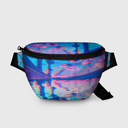 Поясная сумка ГАВАЙИ ГЛИТЧ, цвет: 3D-принт