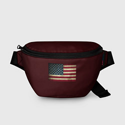 Поясная сумка USA флаг, цвет: 3D-принт