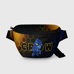 Поясная сумка BRAWL STARS CROW ВОРОН, цвет: 3D-принт