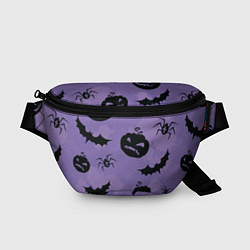 Поясная сумка Фиолетовый хэллоуин, цвет: 3D-принт