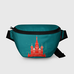 Поясная сумка Москва, цвет: 3D-принт