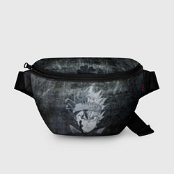 Поясная сумка Черный клевер, цвет: 3D-принт