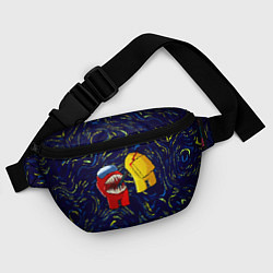 Поясная сумка Among Us Van Gogh Style, цвет: 3D-принт — фото 2