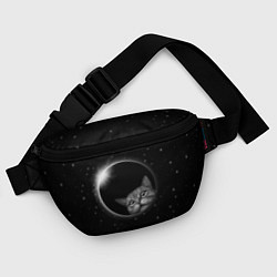 Поясная сумка Кот в Космосе, цвет: 3D-принт — фото 2