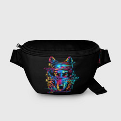 Поясная сумка Волк, цвет: 3D-принт