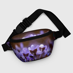 Поясная сумка Хрупкий цветок фиалка, цвет: 3D-принт — фото 2