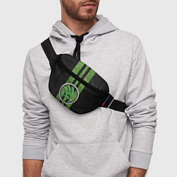 Поясная сумка Skoda Green Logo Z, цвет: 3D-принт — фото 2