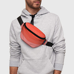 Поясная сумка Персиковый Градиент, цвет: 3D-принт — фото 2
