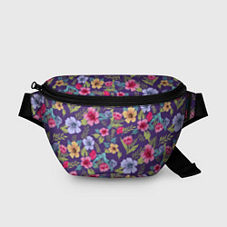 Поясная сумка Весенний букет из цветов, цвет: 3D-принт