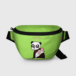 Поясная сумка Святая панда, цвет: 3D-принт