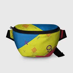 Поясная сумка Яркий стиль для лета, цвет: 3D-принт