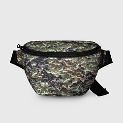 Поясная сумка Камуфляж для рыбака, цвет: 3D-принт