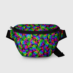 Поясная сумка Неоновый папоротник, цвет: 3D-принт