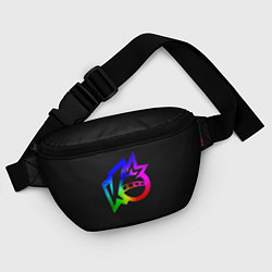 Поясная сумка Knockout city Rainbow logo, цвет: 3D-принт — фото 2