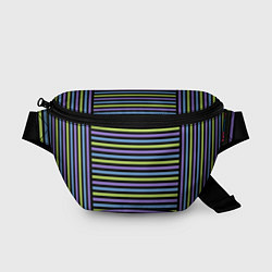 Поясная сумка Веселая полосочка, цвет: 3D-принт