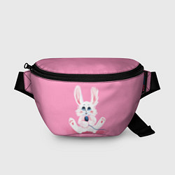 Поясная сумка Милый кролик с микрофоном, цвет: 3D-принт