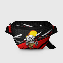 Поясная сумка Череп со скейтом, цвет: 3D-принт