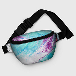 Поясная сумка Цветная морская пена, цвет: 3D-принт — фото 2