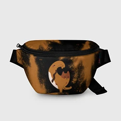 Поясная сумка Кошачья Йога - Взрыв, цвет: 3D-принт