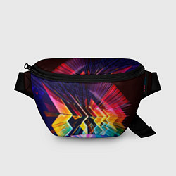 Поясная сумка Цифровая радуга, цвет: 3D-принт