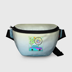 Поясная сумка Яркая аппликация для мальчика, цвет: 3D-принт