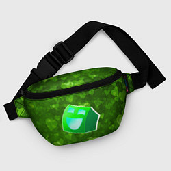 Поясная сумка Geometry Dash: Green Love Z, цвет: 3D-принт — фото 2