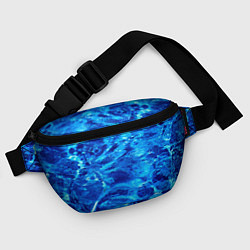 Поясная сумка Голубая Вода Текстура, цвет: 3D-принт — фото 2