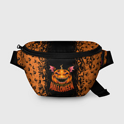 Поясная сумка Веселая тыква на хеллоуин, цвет: 3D-принт