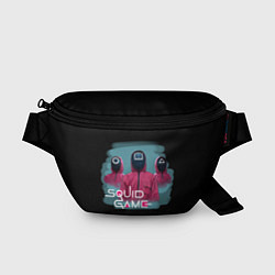 Поясная сумка ИГРА В КАЛЬМАРА, СТРАЖИ ИГРЫ, цвет: 3D-принт