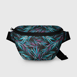 Поясная сумка Листья Пальм Неон, цвет: 3D-принт