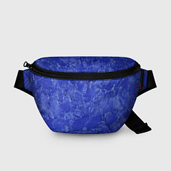 Поясная сумка Синие мазки, цвет: 3D-принт