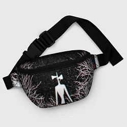 Поясная сумка СИРЕНОГОЛОВЫЙ ГЛИТЧ ЛЕС, КОСМОС, цвет: 3D-принт — фото 2
