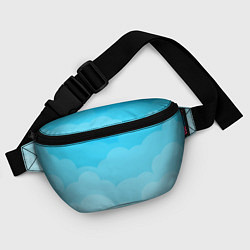 Поясная сумка Голубые облака, цвет: 3D-принт — фото 2
