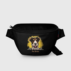 Поясная сумка Фокстерьер Fox terrier, цвет: 3D-принт