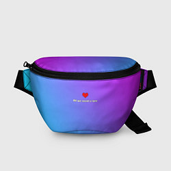 Поясная сумка Bright love, цвет: 3D-принт