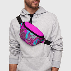 Поясная сумка Jinx pink, цвет: 3D-принт — фото 2