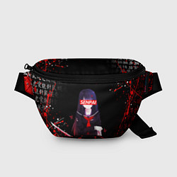 Поясная сумка SENPAI KATANA GIRL, БРЫЗГИ КРАСОК, цвет: 3D-принт