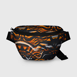 Поясная сумка Окрас тигра, цвет: 3D-принт
