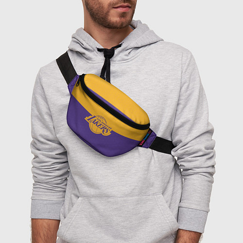 Поясная сумка LAKERS LINE HEXAGON SPORT / 3D-принт – фото 3