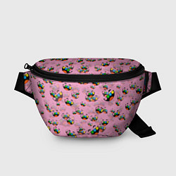 Поясная сумка Toca Boca logo pink Тока Бока, цвет: 3D-принт