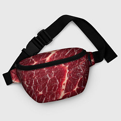 Поясная сумка Свежее мясо, цвет: 3D-принт — фото 2