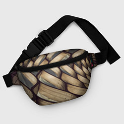 Поясная сумка Текстура древесины, цвет: 3D-принт — фото 2