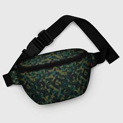 Поясная сумка Модный камуфляж с холстовой сеткой, цвет: 3D-принт — фото 2